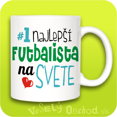 Humorný hrnček Najlepší futbalista na svete